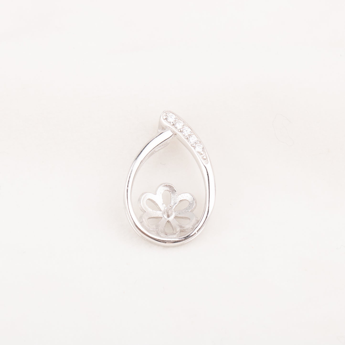 Pe010784 DIY 9-12mm Natural Freshwater pearl pendant accessory 925 sterling silver engagement jewelry necklace for women