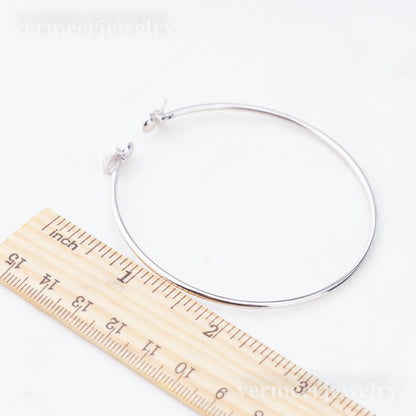 b010231  DIY 7-8mm Natural Freshwater pearl bracelet accessory 925 sterling silver adjustable chain bracelet for women