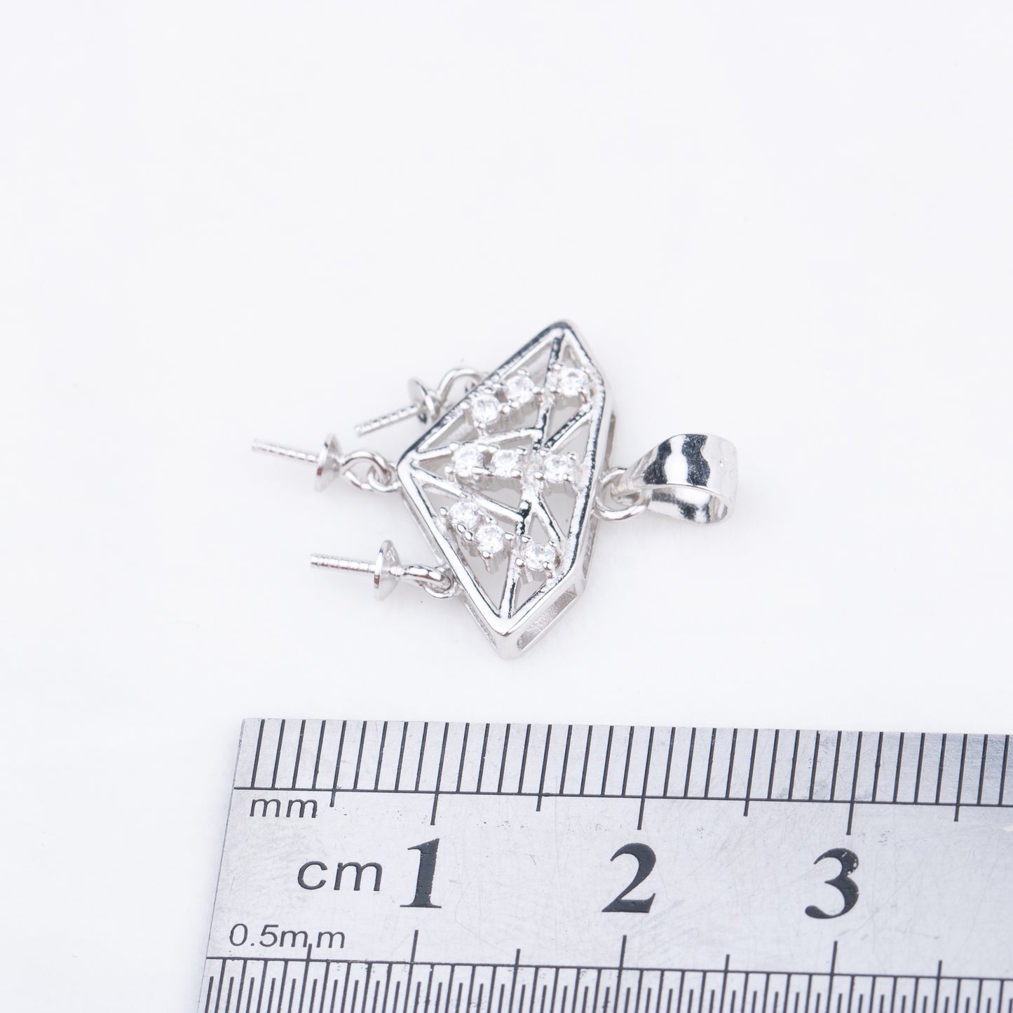 P010835 DIY 7-9mm Natural Freshwater pearl pendant accessory 925 sterling silver engagement jewelry necklace for women