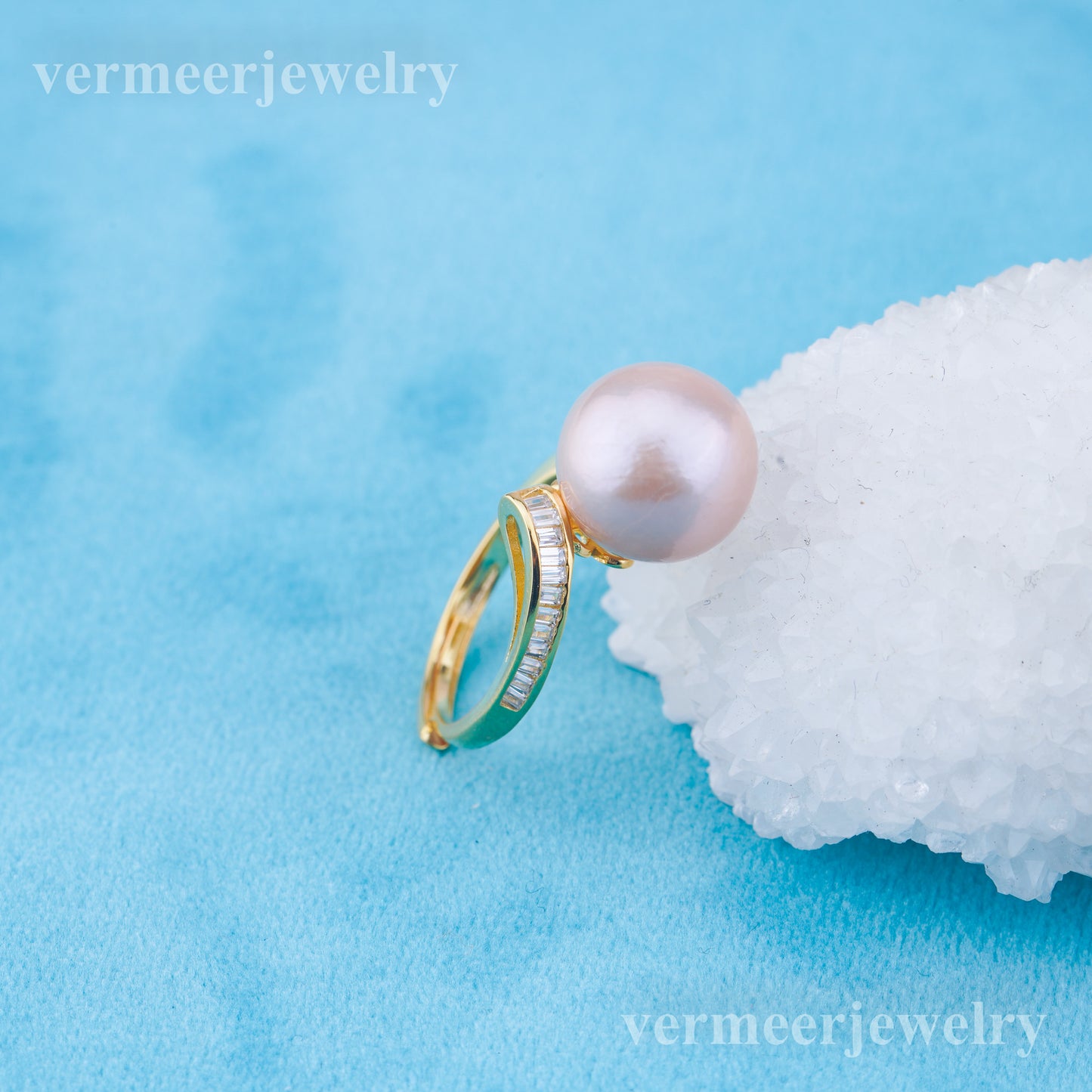 re010960 DIY 9-11mm Natural Freshwater pearl Ring accessory 925 sterling silver Adjustable size engagement ring for women