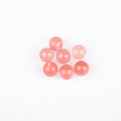 wholesale 8mm natural round stone bead half drill for jewelry setting