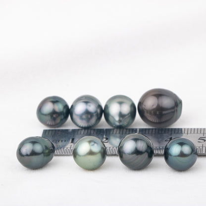 9-13mm baroque shape  black Tahitian seawater Pearl High quality  loose seawater pearl drop shape