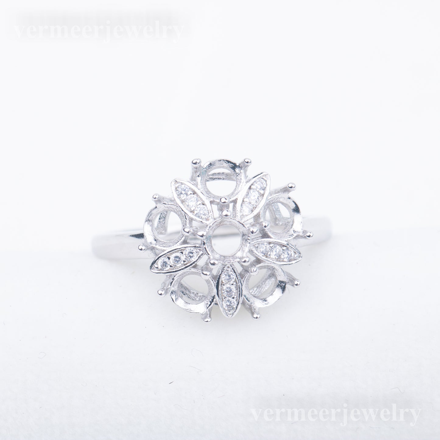 gr0014 925 sterling silver jewelry 5mm CZ stones engagement wedding rings birthday gemstone rings for woman