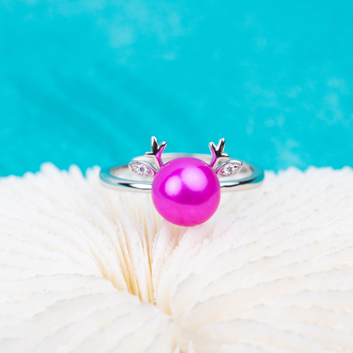 r010707 DIY 7-8mm Natural Freshwater pearl Ring accessory 925 sterling silver Adjustable size engagement jewelry ring for women