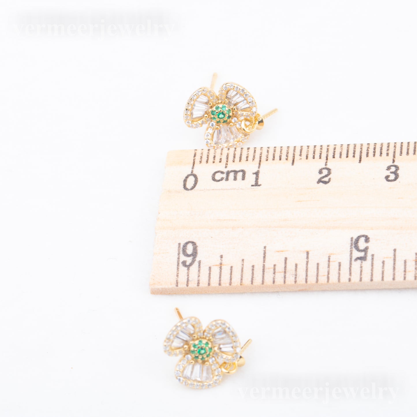 e010790 S925 pearl earring 925 sterling silver DIY 7-8mm Natural Freshwater pearl stud earring for women