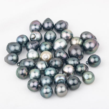 9-13mm baroque shape  black Tahitian seawater Pearl High quality  loose seawater pearl drop shape