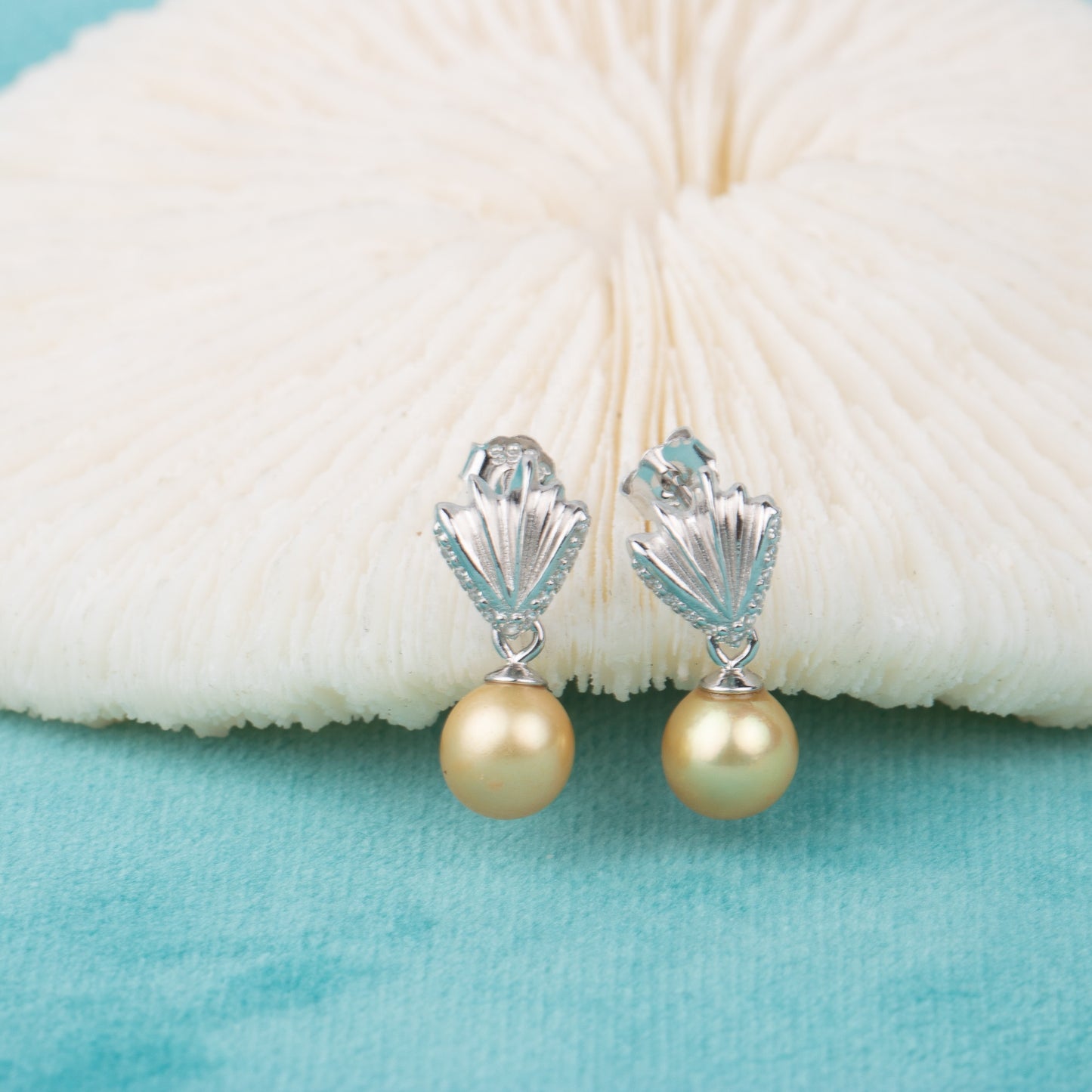 e010683 S925 pearl earring 925 sterling silver DIY 7-8mm Natural Freshwater pearl stud earring for women