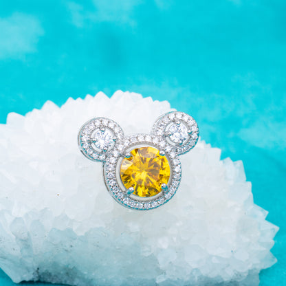 gp0001 925 sterling silver jewelry 8mm CZ stones engagement wedding pendant birthday gemstone pendant for woman