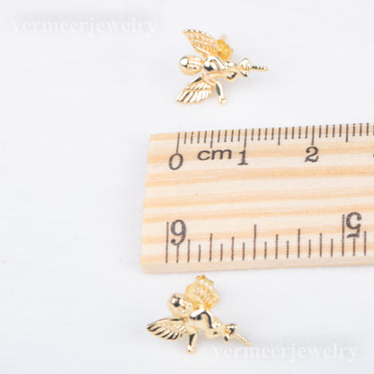 e040798 S925 pearl earring 925 sterling silver DIY 7-8mm Natural Freshwater pearl stud earring for women