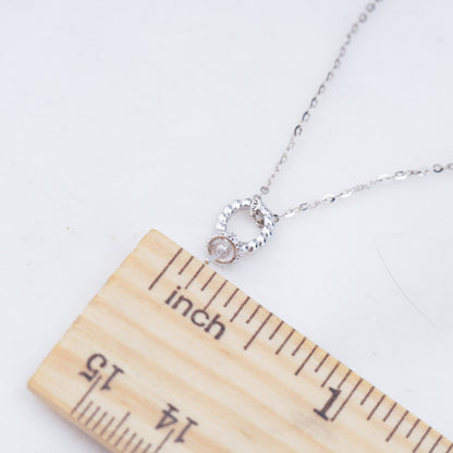 P011027 DIY 6-8mm Natural Freshwater pearl pendant accessory 925 sterling silver engagement jewelry necklace for women