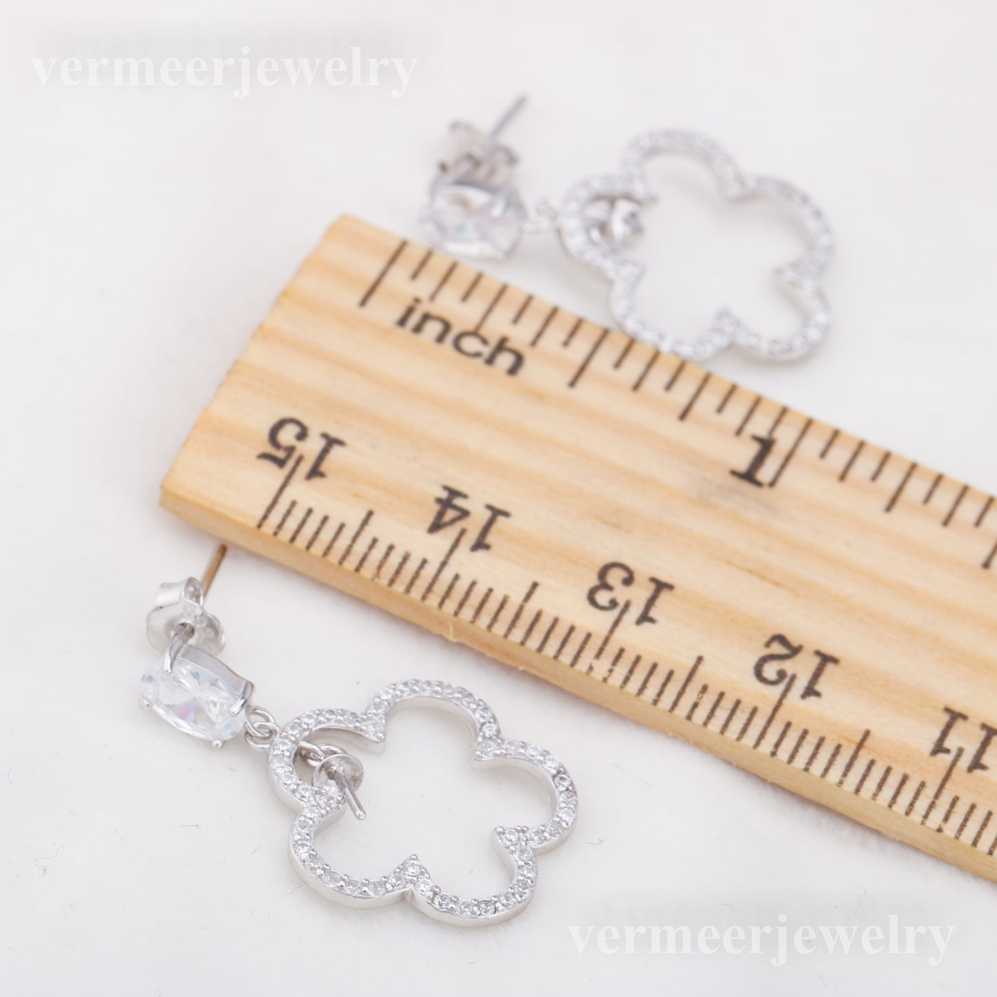 e010899 S925 pearl earring 925 sterling silver DIY 7-8mm Natural Freshwater pearl stud earring for women