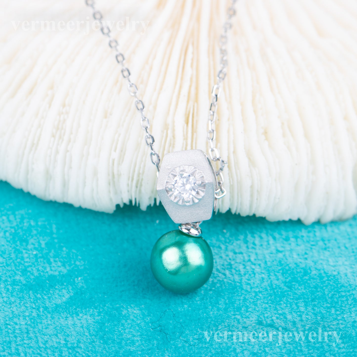 P040945 DIY 6-8mm Natural Freshwater pearl pendant accessory 925 sterling silver engagement jewelry necklace for women