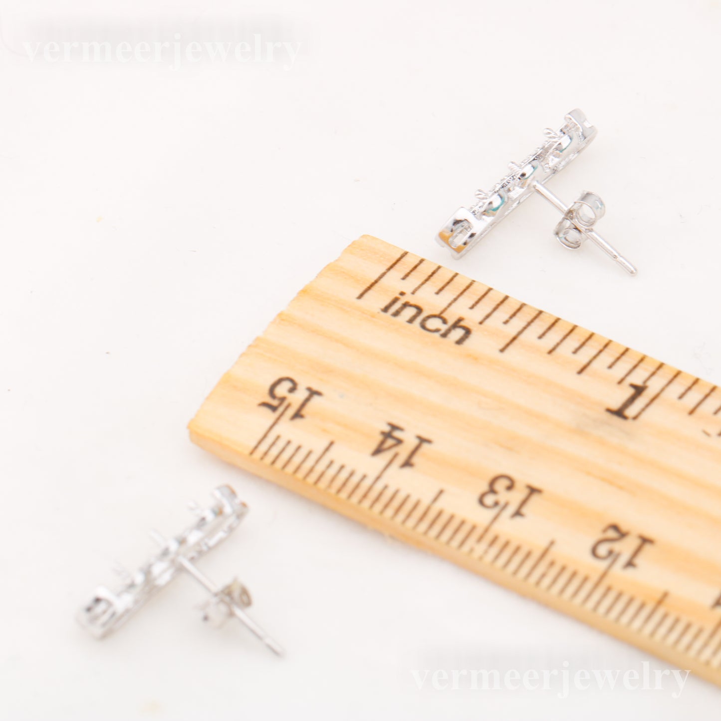 e010871 S925 pearl earring 925 sterling silver DIY 3-4mm Natural Freshwater pearl stud earring for women