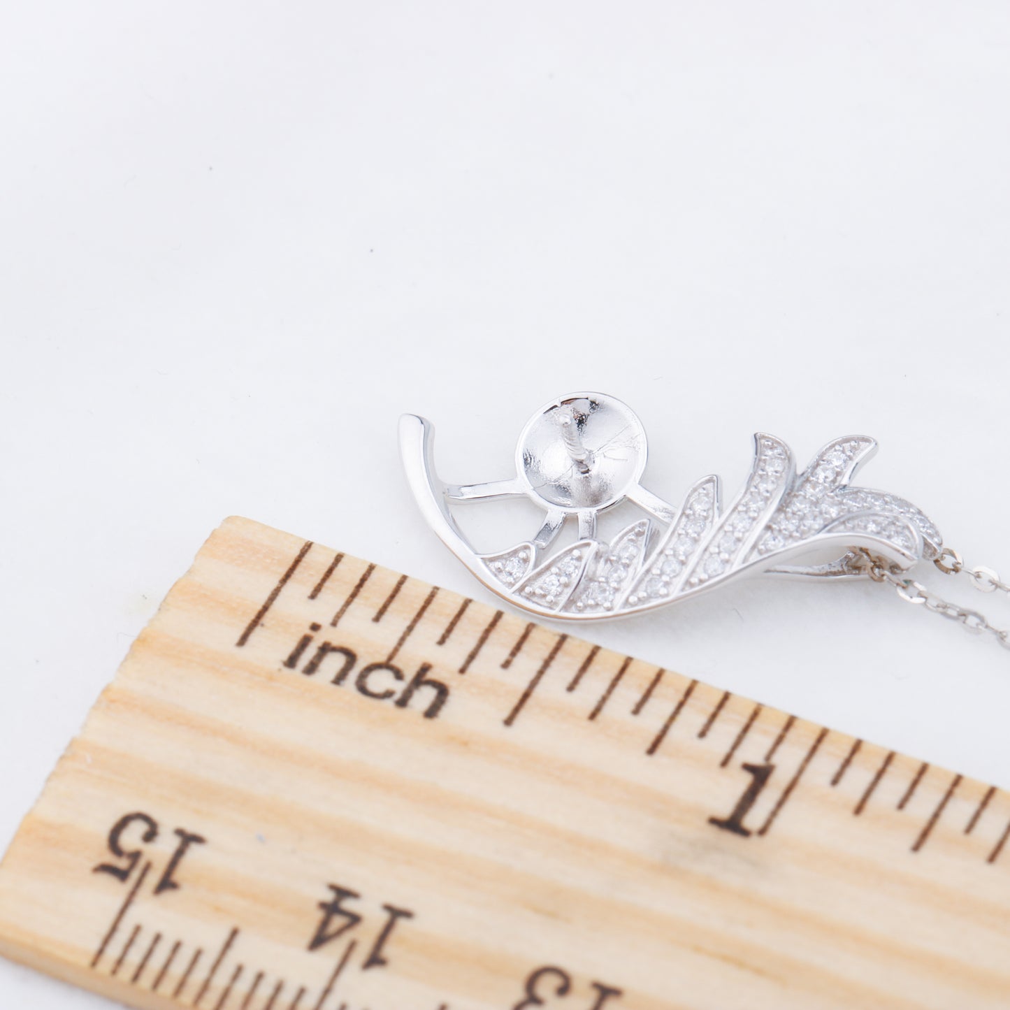 P011006 DIY 6-8mm Natural Freshwater pearl pendant accessory 925 sterling silver engagement jewelry necklace for women