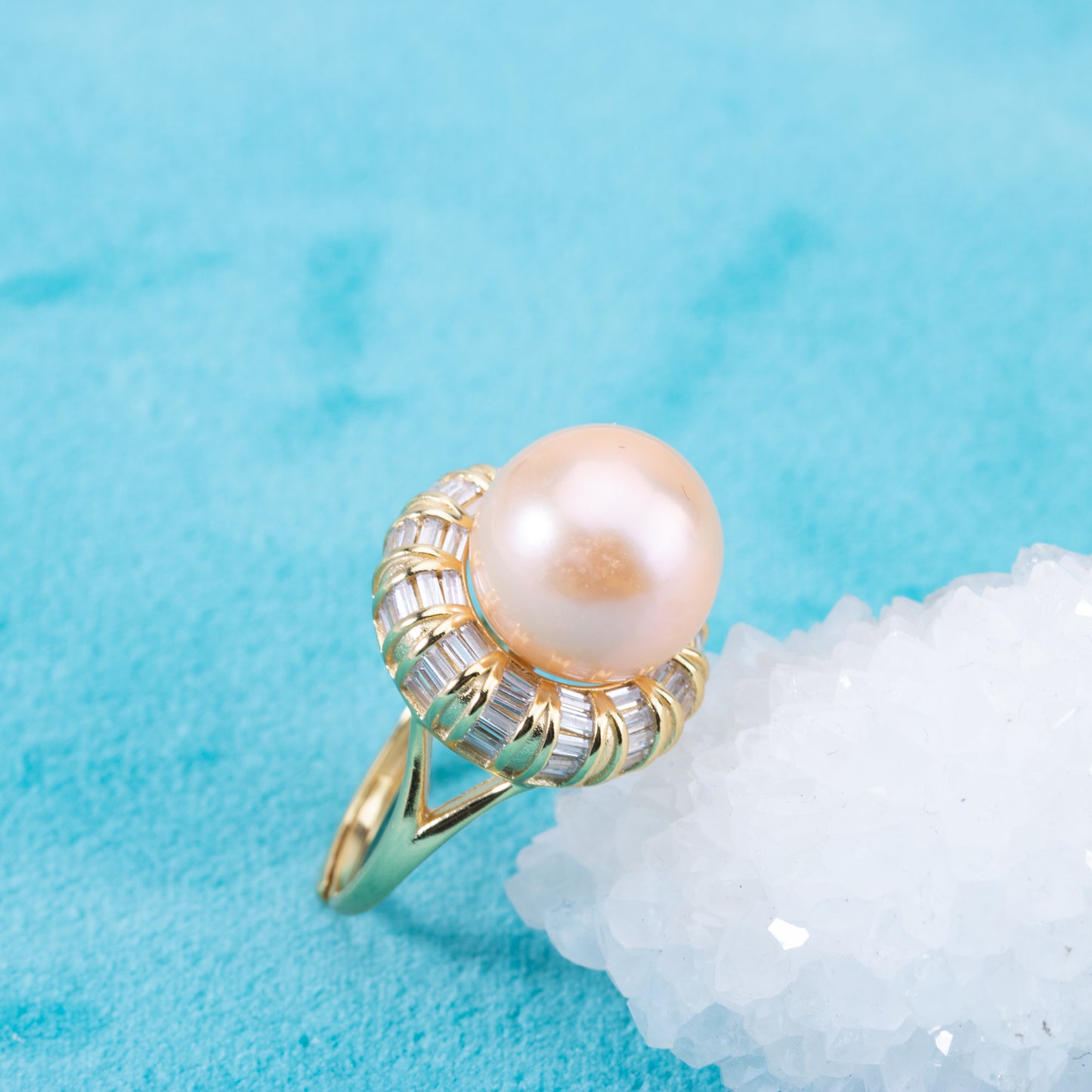 re010901 DIY 9-11mm Natural Freshwater pearl Ring accessory 925 sterling silver Adjustable size engagement ring for women