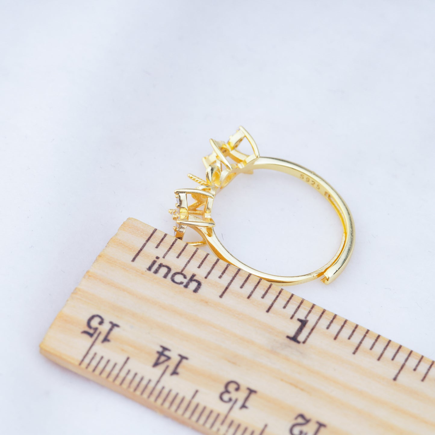 re010922 DIY 9-11mm Natural Freshwater pearl Ring accessory 925 sterling silver Adjustable size engagement ring for women