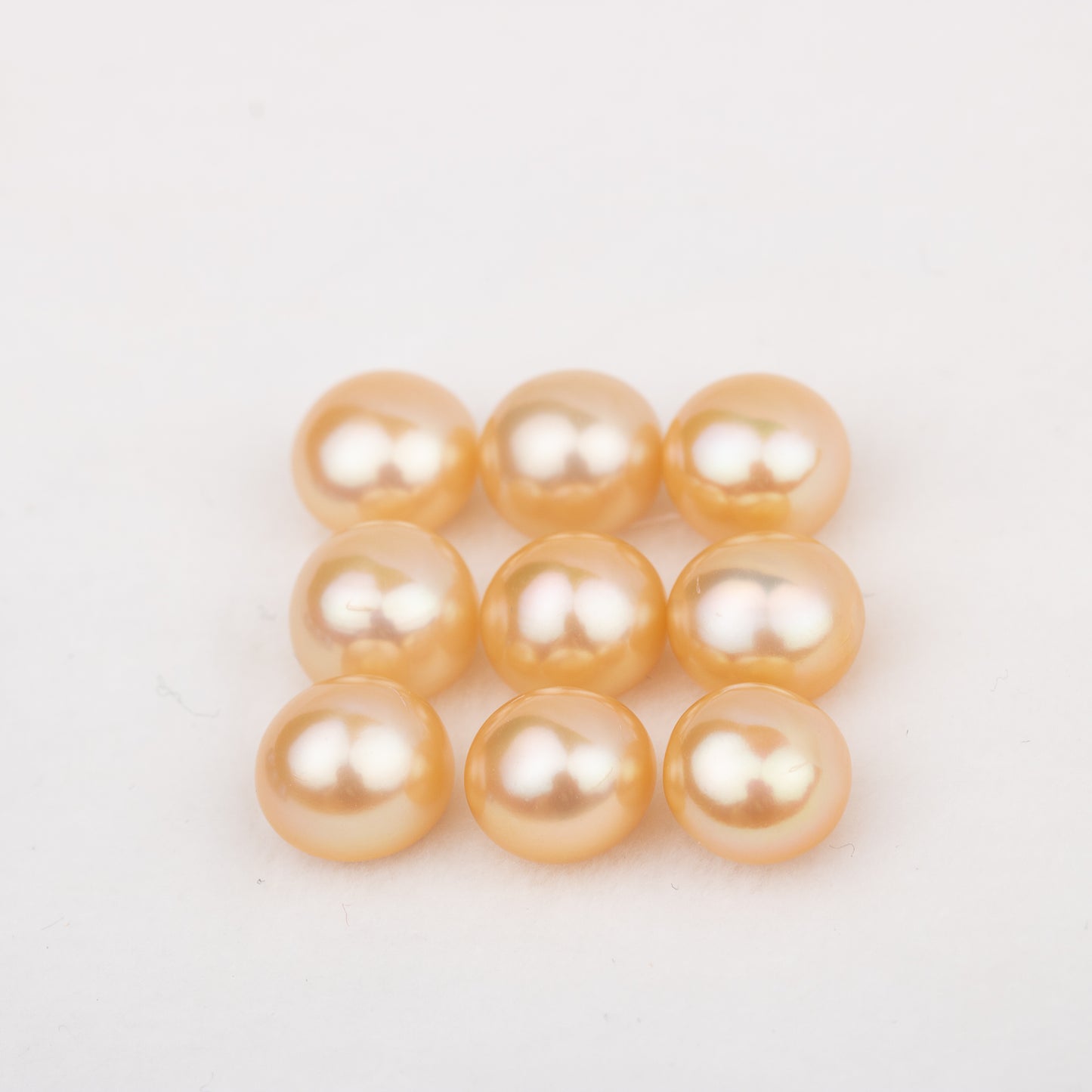 Wholesale 12colors 6-7mm AAA  grade button shape  loose freshwater pearl round shape half hole for pearl party