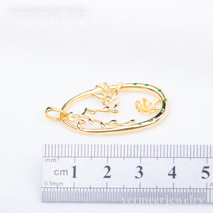 P010885 DIY 7-9mm Natural Freshwater pearl pendant accessory 925 sterling silver engagement jewelry necklace for women