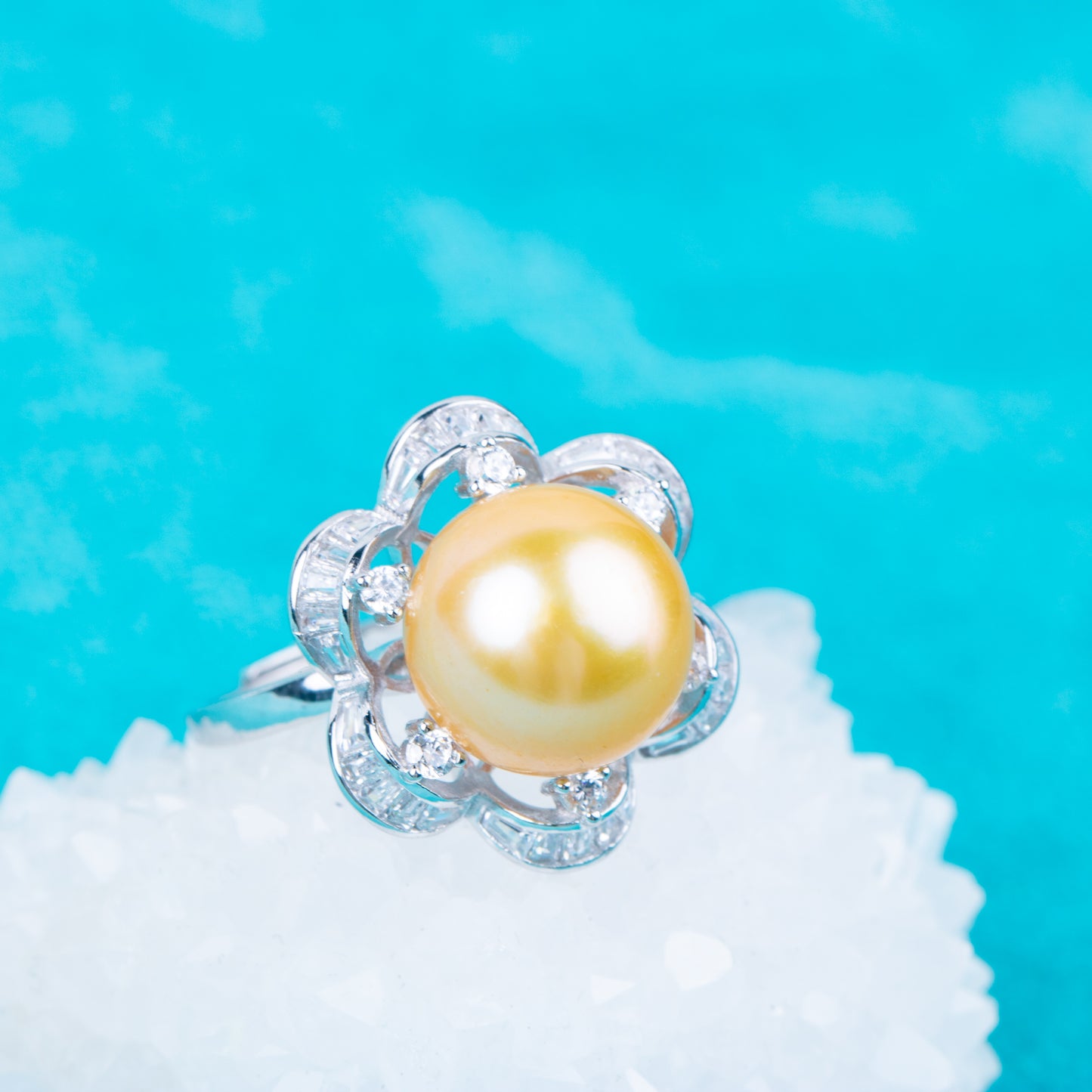 re010840DIY 9-11mm Natural Freshwater pearl Ring accessory 925 sterling silver Adjustable size engagement jewelry ring for women