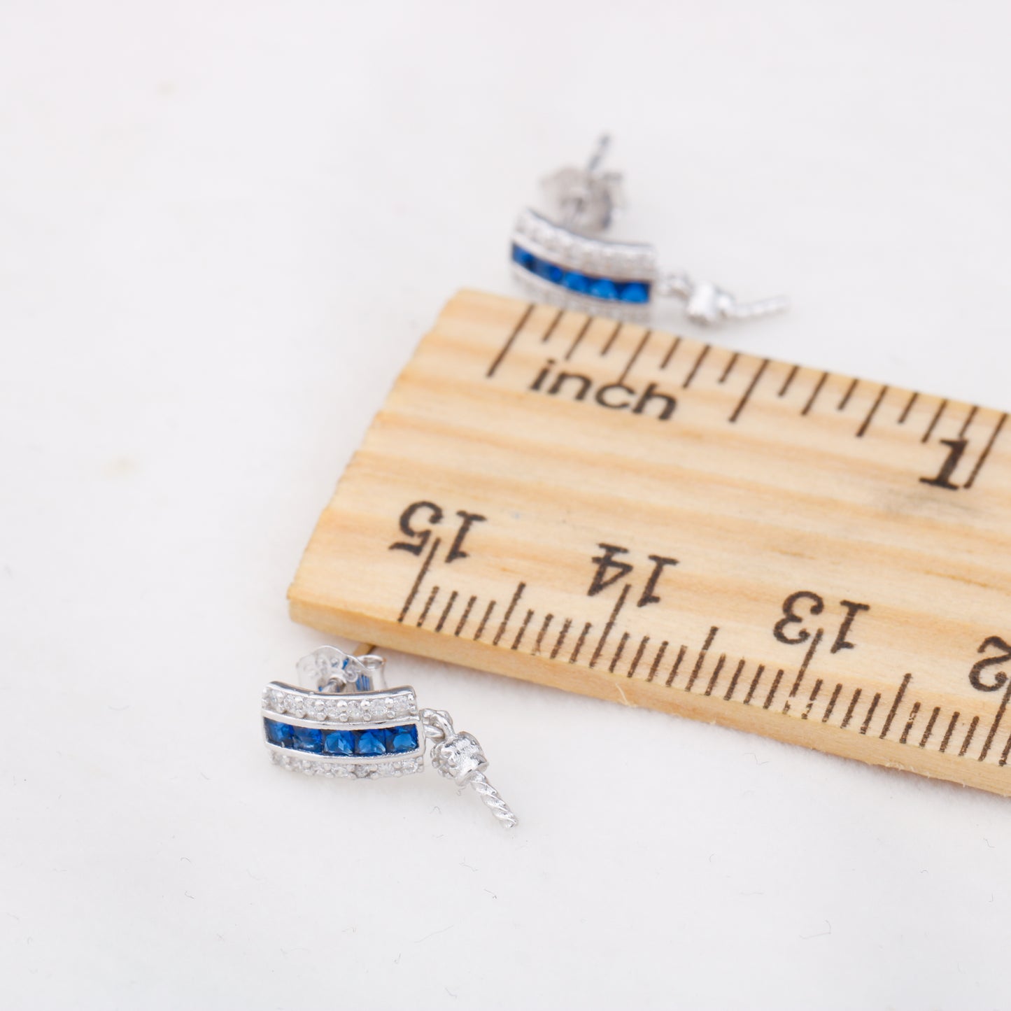 e010884 S925 pearl earring 925 sterling silver DIY 7-8mm Natural Freshwater pearl stud earring for women