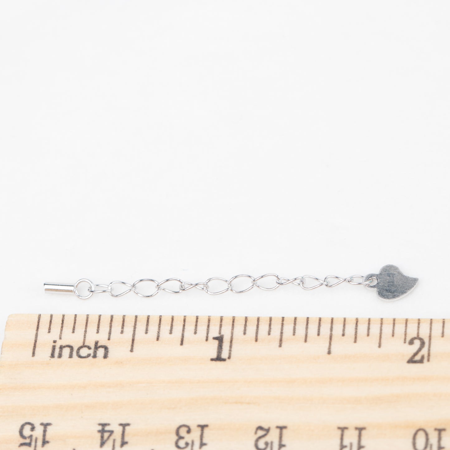 1/5 S925 sterling silver bracelet necklace extender growth chain with S925 stamp charms for jewelry making DIY