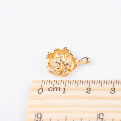 P040954 DIY 6-8mm Natural Freshwater pearl pendant accessory 925 sterling silver engagement jewelry necklace for women