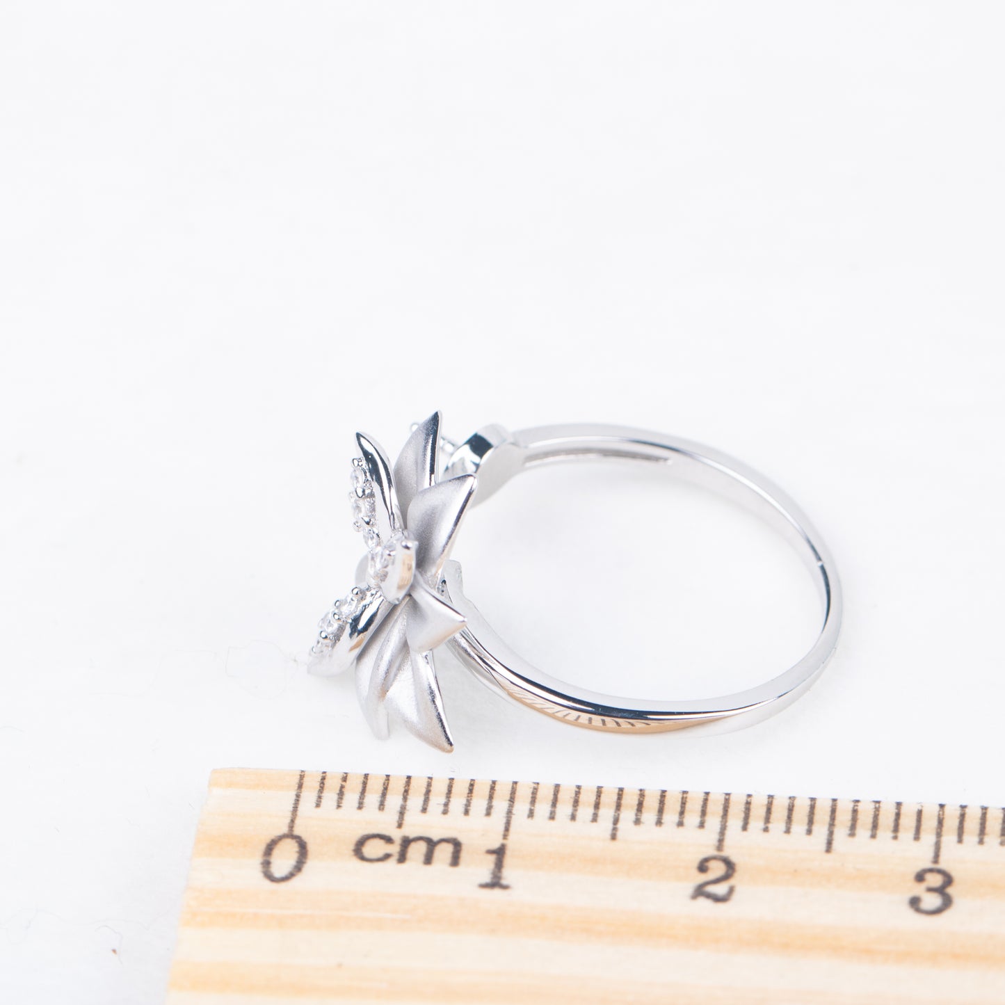 r040826 DIY 7-8mm Natural Freshwater pearl Ring accessory 925 sterling silver Adjustable size engagement jewelry ring for women