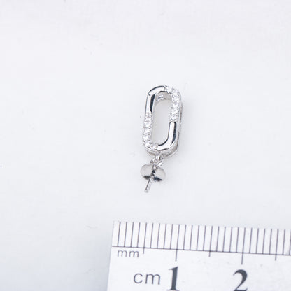 P010847 DIY 7-9mm Natural Freshwater pearl pendant accessory 925 sterling silver engagement jewelry necklace for women