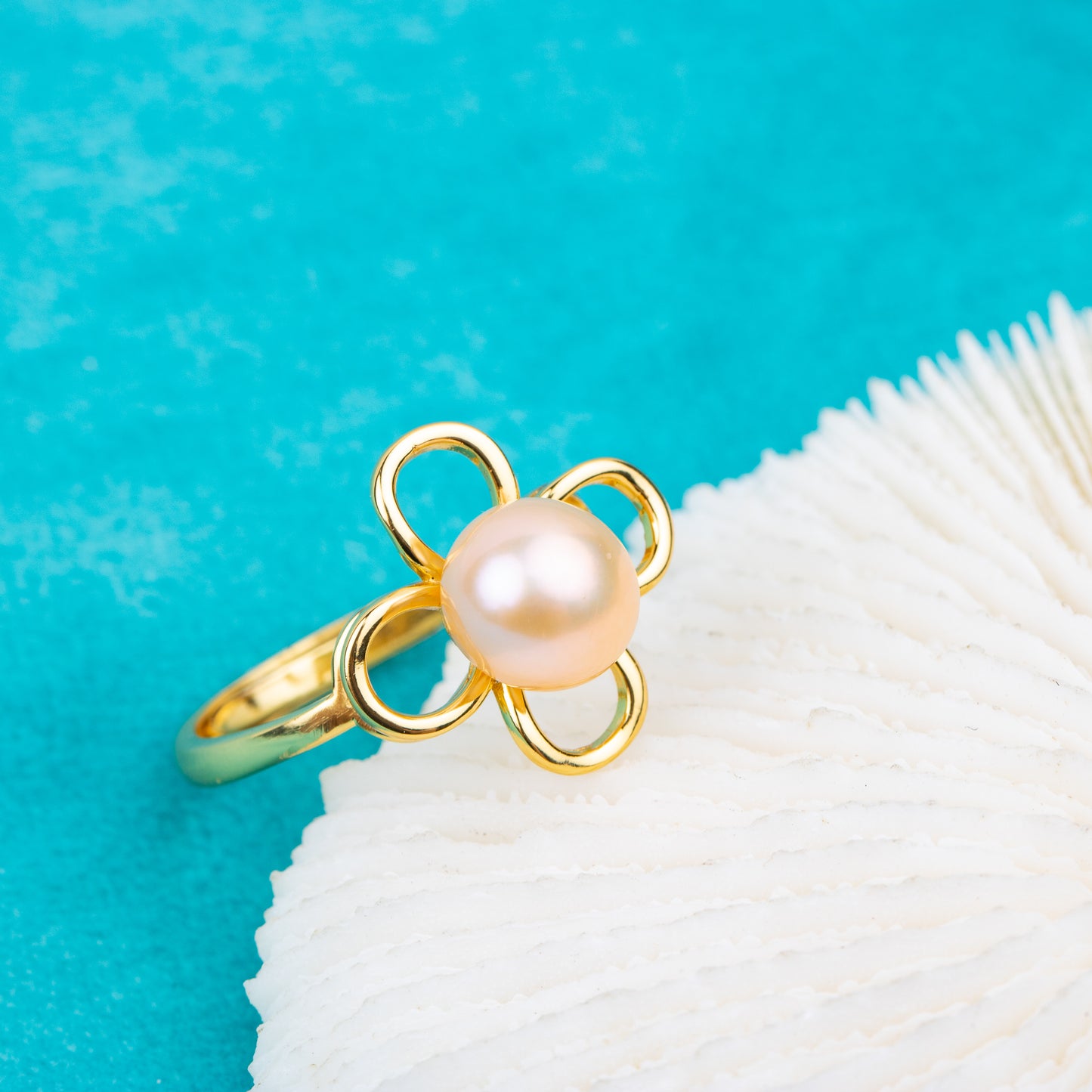 r010716 DIY 7-8mm Natural Freshwater pearl Ring accessory 925 sterling silver Adjustable size engagement jewelry ring for women