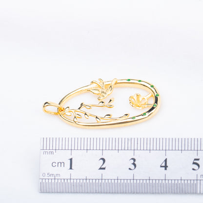 P010885 DIY 7-9mm Natural Freshwater pearl pendant accessory 925 sterling silver engagement jewelry necklace for women