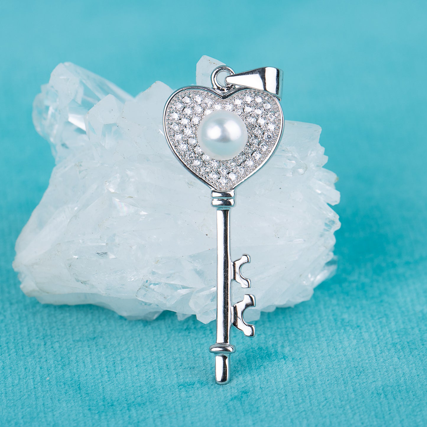 P030535 DIY 7-8mm Natural Freshwater pearl pendant accessory 925 sterling silver engagement jewelry necklace for women