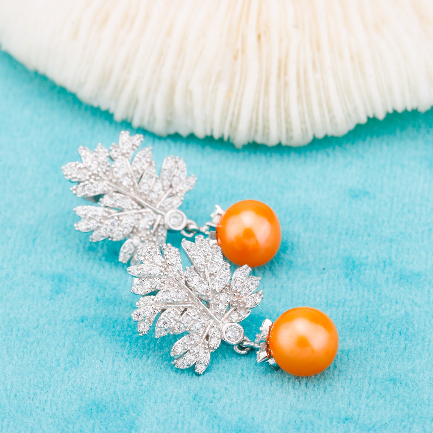 e010863 S925 pearl earring 925 sterling silver DIY 7-8mm Natural Freshwater pearl stud earring for women