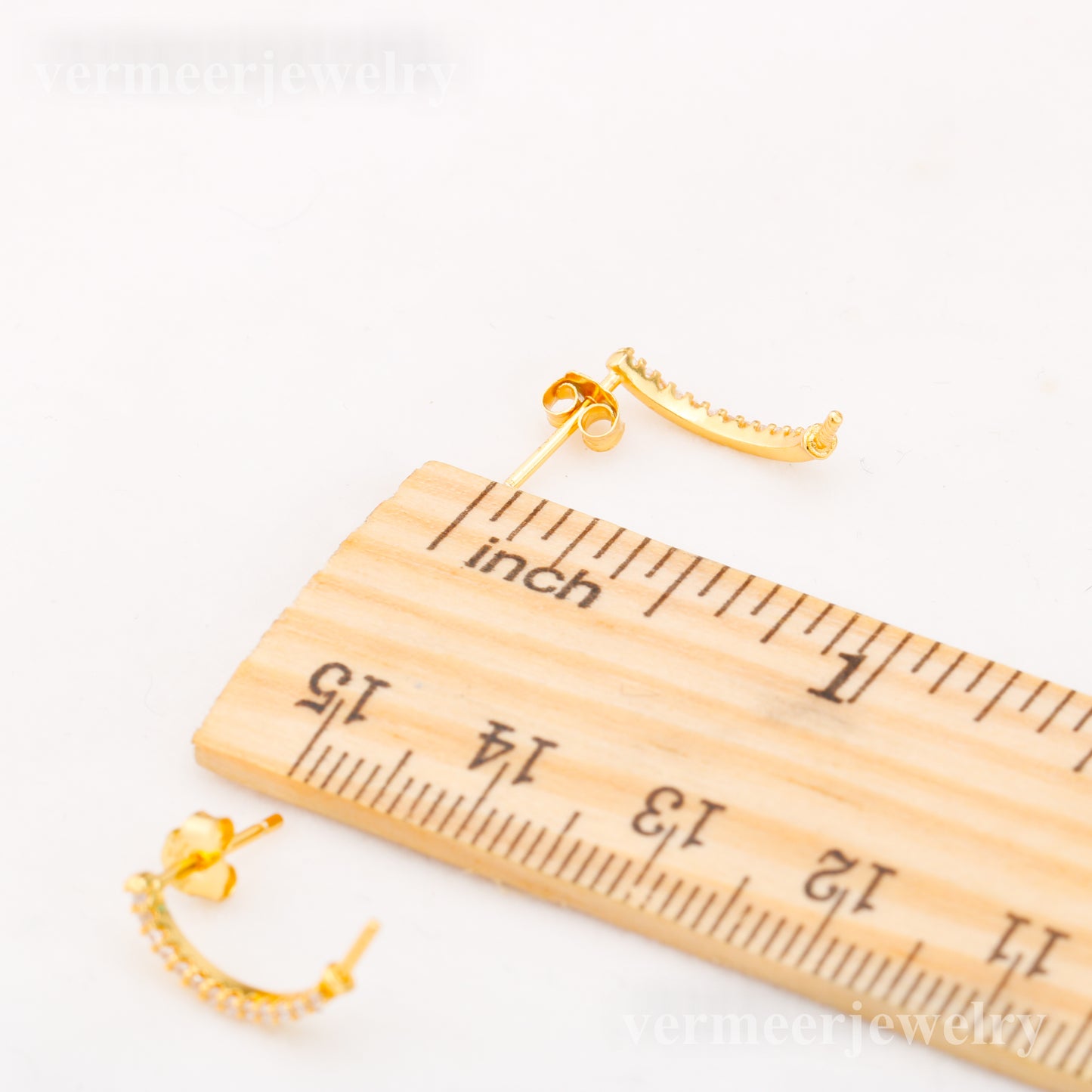 e010866 S925 pearl earring 925 sterling silver DIY 7-8mm Natural Freshwater pearl stud earring for women