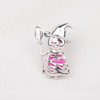 C030056 sterling silver sorcerer shape Freshwater pearl cage pendant necklace jewelry locket for pearl party