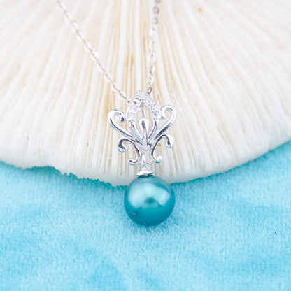 P011049 DIY 6-8mm Natural Freshwater pearl pendant accessory 925 sterling silver engagement jewelry necklace for women