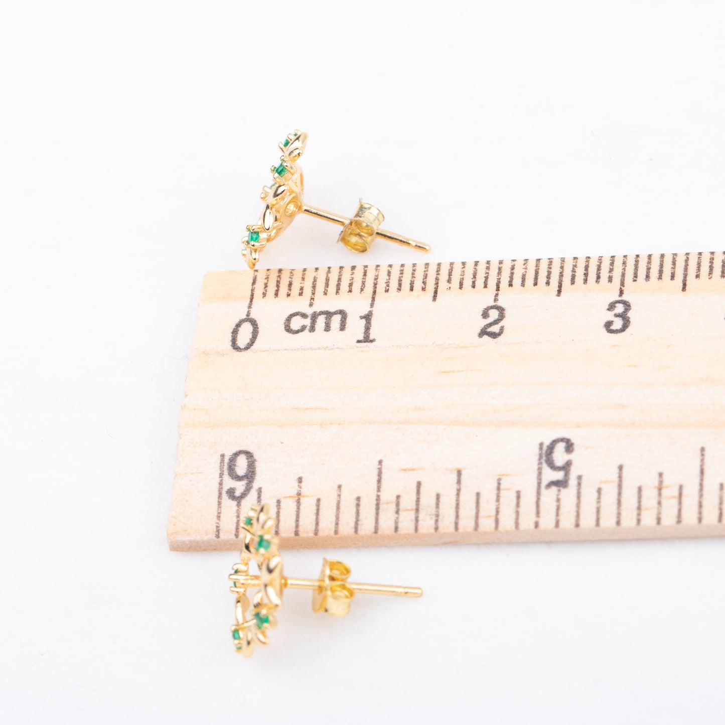 e010773 S925 pearl earring 925 sterling silver DIY 7-8mm Natural Freshwater pearl stud earring for women