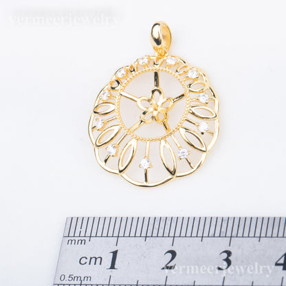 P010868 DIY 9-12mm Natural Freshwater pearl pendant accessory 925 sterling silver engagement jewelry necklace for women