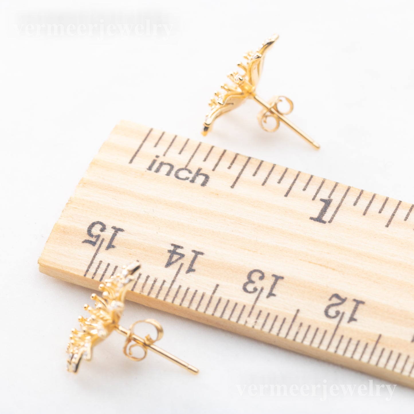 e010830 S925 pearl earring 925 sterling silver DIY 7-8mm Natural Freshwater pearl stud earring for women