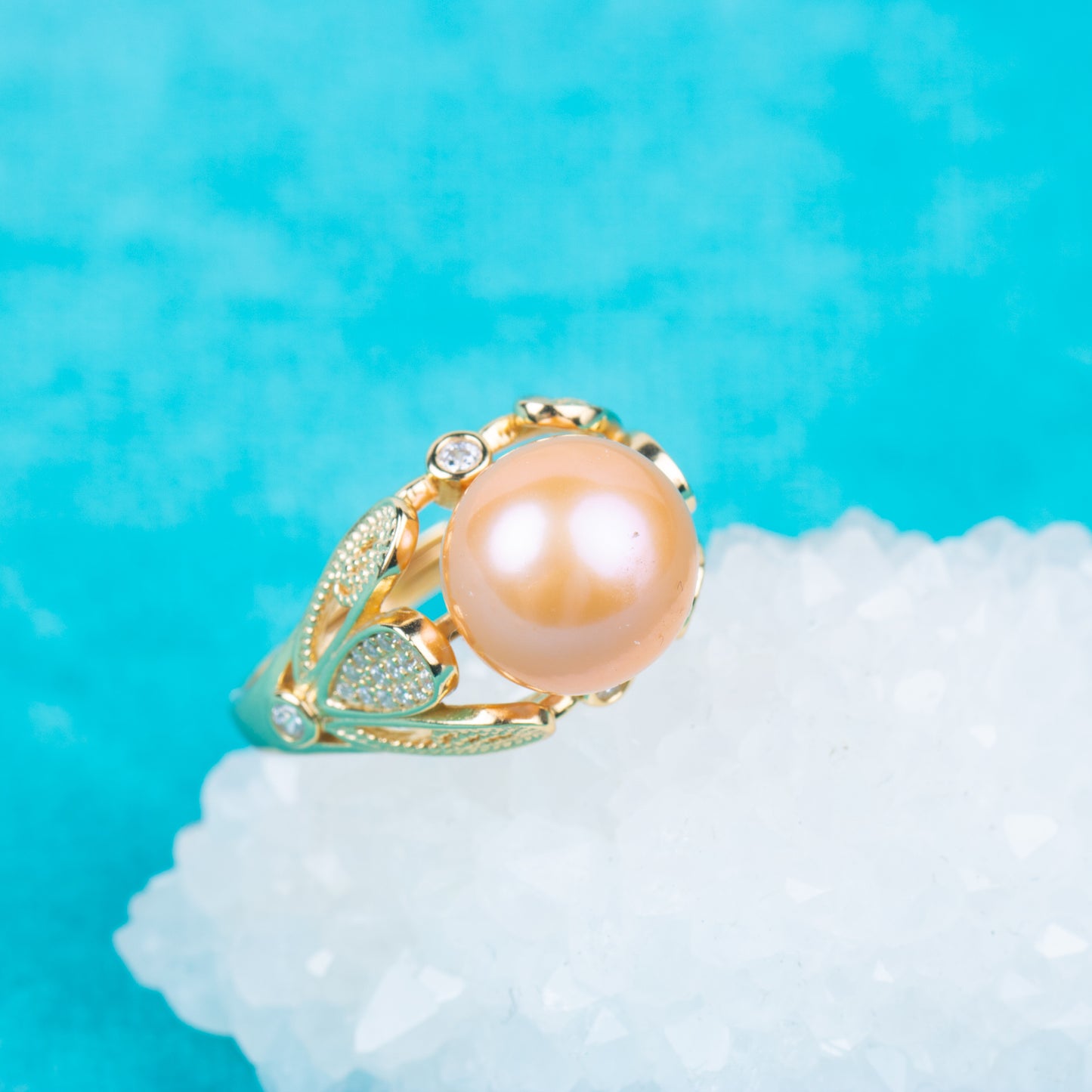 re010841DIY 9-11mm Natural Freshwater pearl Ring accessory 925 sterling silver Adjustable size engagement jewelry ring for women