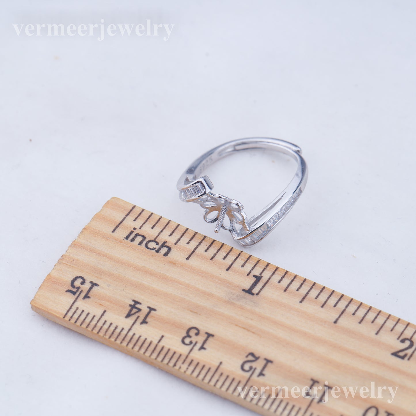 re010960 DIY 9-11mm Natural Freshwater pearl Ring accessory 925 sterling silver Adjustable size engagement ring for women