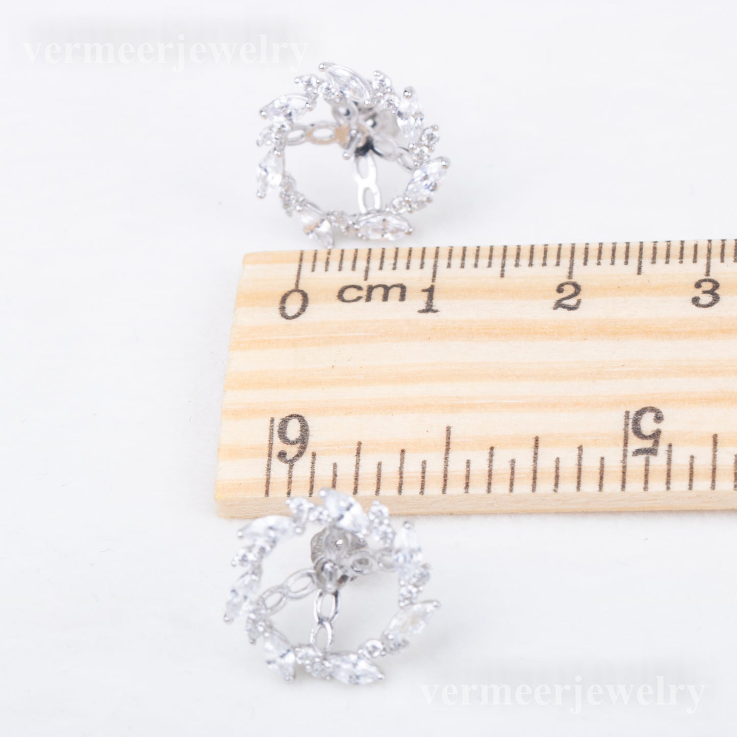 e010816 S925 pearl earring 925 sterling silver DIY 7-8mm Natural Freshwater pearl stud earring for women