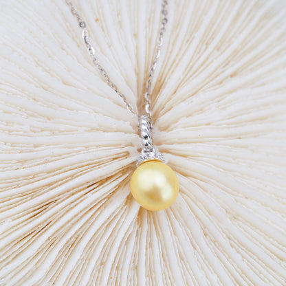 P011027 DIY 6-8mm Natural Freshwater pearl pendant accessory 925 sterling silver engagement jewelry necklace for women