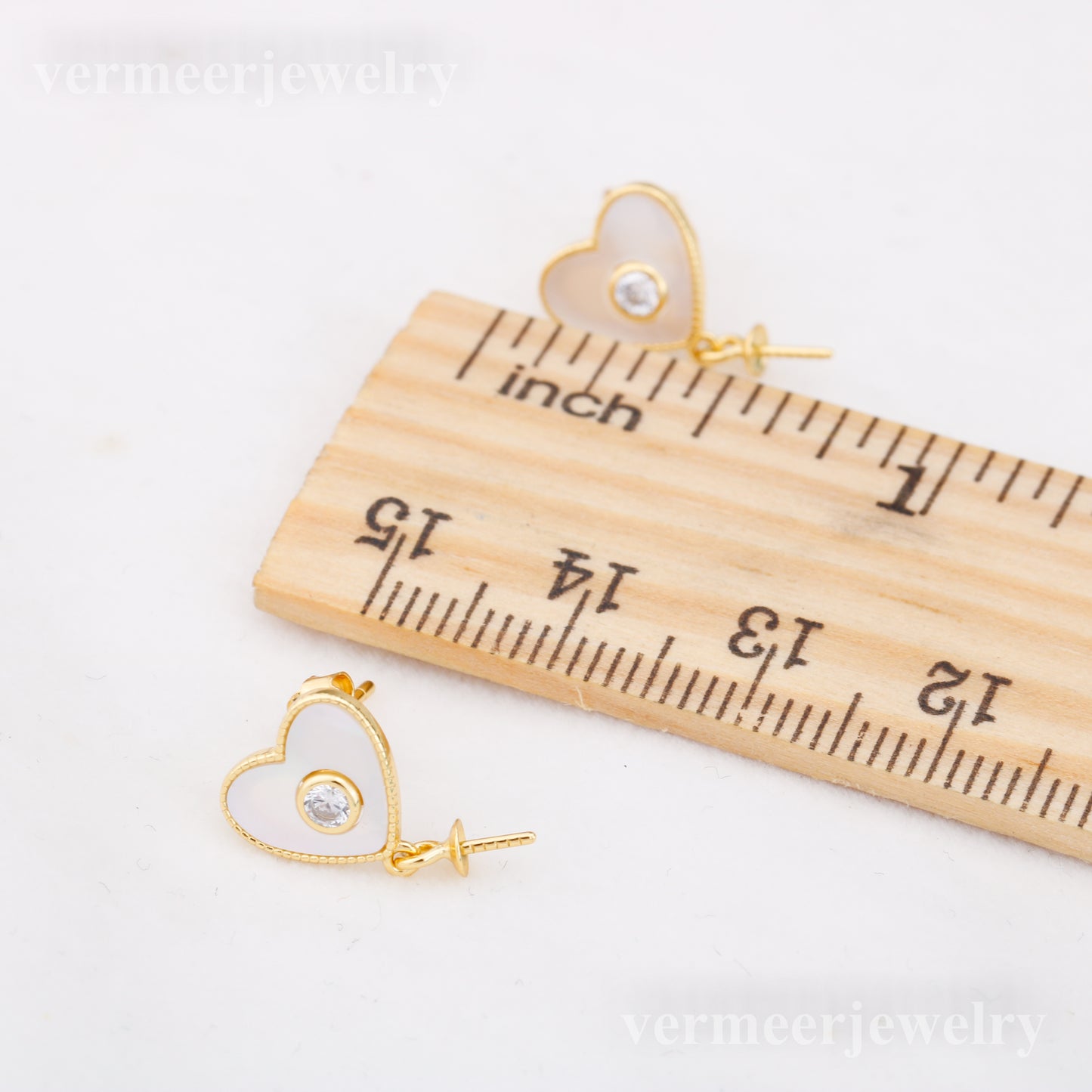 e010888 S925 pearl earring 925 sterling silver DIY 7-8mm Natural Freshwater pearl stud earring for women