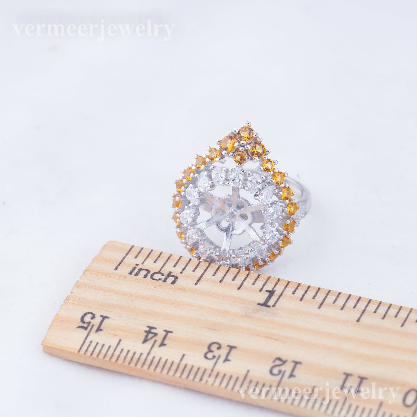 re010970 DIY 9-11mm Natural Freshwater pearl Ring accessory 925 sterling silver Adjustable size engagement ring for women