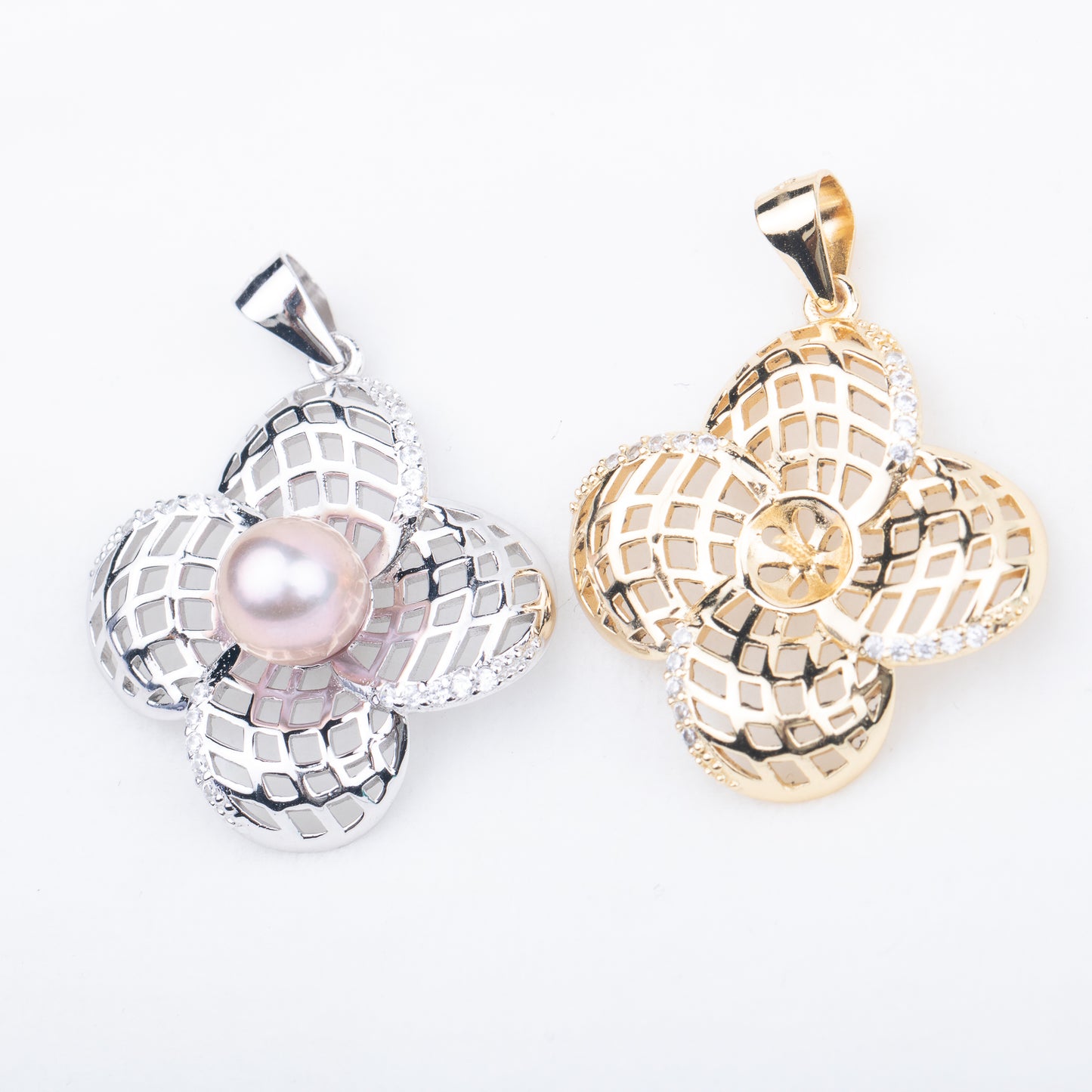 P010872 DIY 9-12mm Natural Freshwater pearl pendant accessory 925 sterling silver engagement jewelry necklace for women