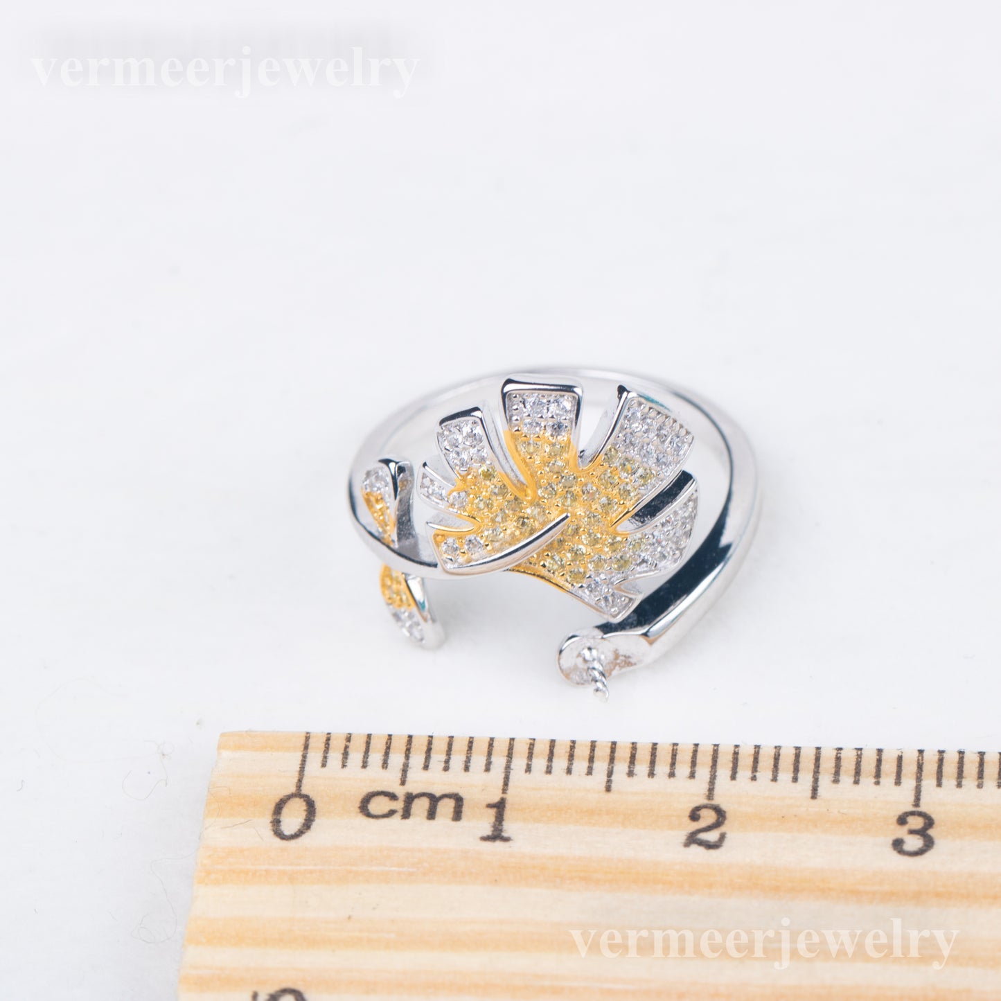 r040830 DIY 7-8mm Natural Freshwater pearl Ring accessory 925 sterling silver Adjustable size engagement jewelry ring for women