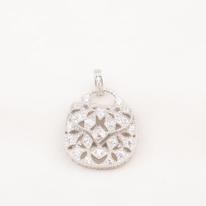 P010776 DIY 6-8mm Natural Freshwater pearl pendant accessory 925 sterling silver engagement jewelry necklace for women