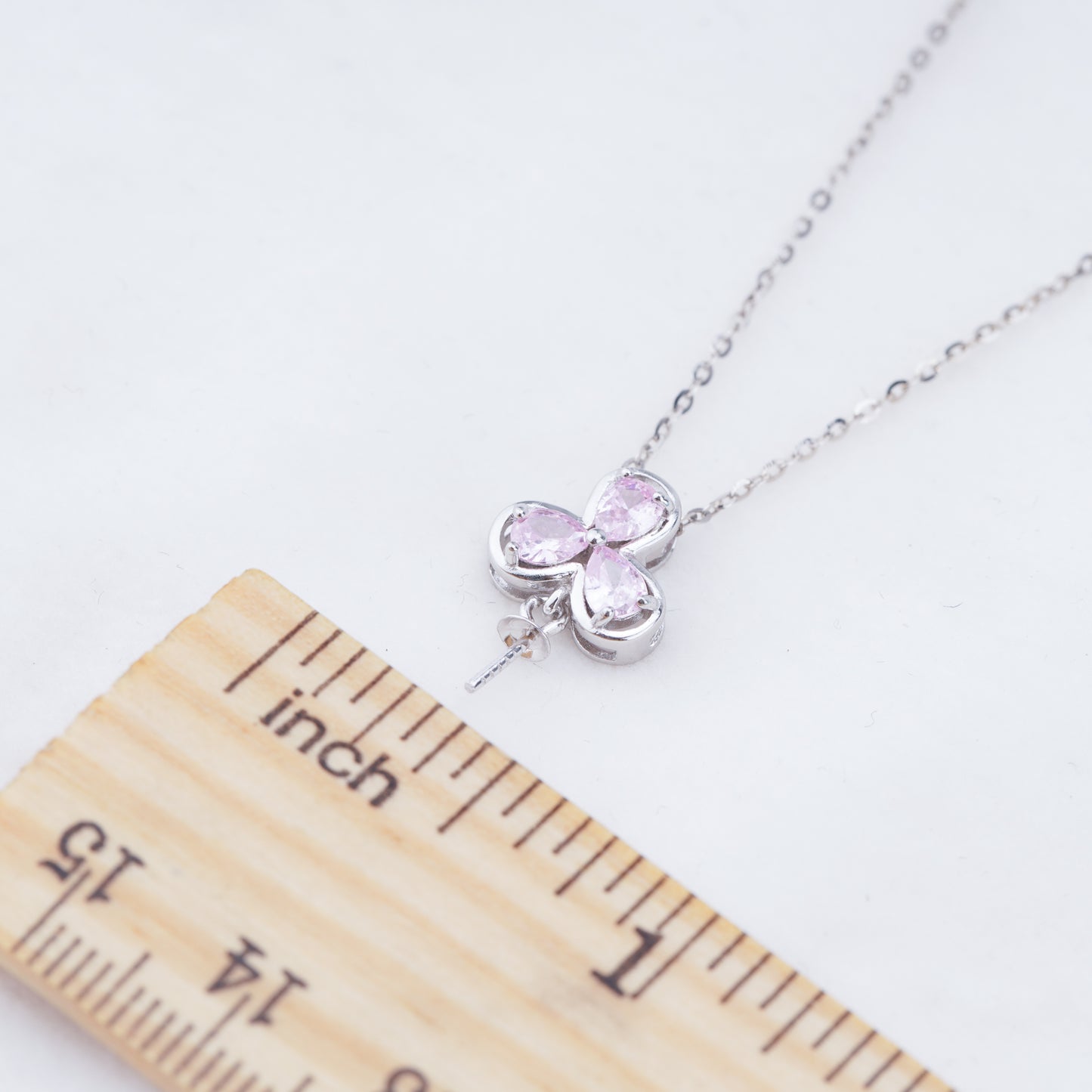 P011032 DIY 6-8mm Natural Freshwater pearl pendant accessory 925 sterling silver engagement jewelry necklace for women