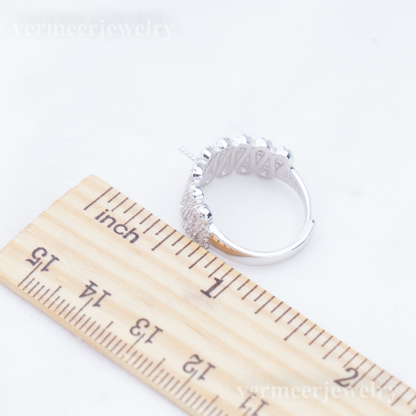 re010942 DIY 9-11mm Natural Freshwater pearl Ring accessory 925 sterling silver Adjustable size engagement ring for women