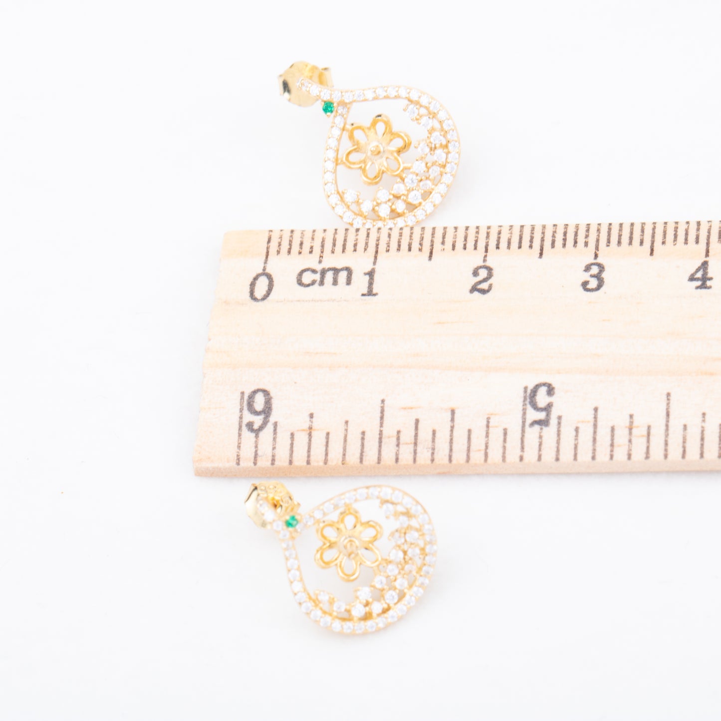 e010787 S925 pearl earring 925 sterling silver DIY 7-8mm Natural Freshwater pearl stud earring for women